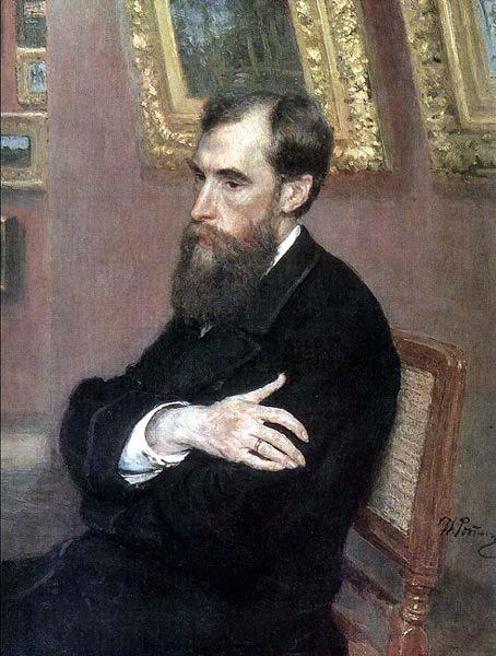 Ilya Repin Pavel Mikhailovich Tretyakov oil painting image